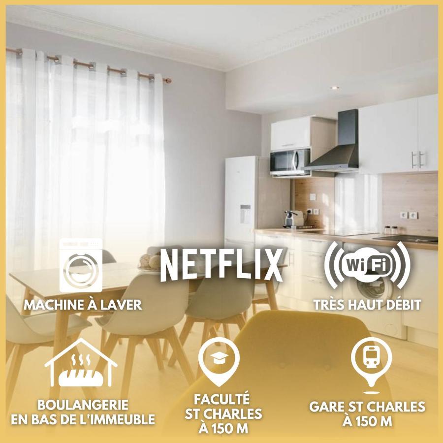 Flat Saint Charles Lägenhet Marseille Exteriör bild